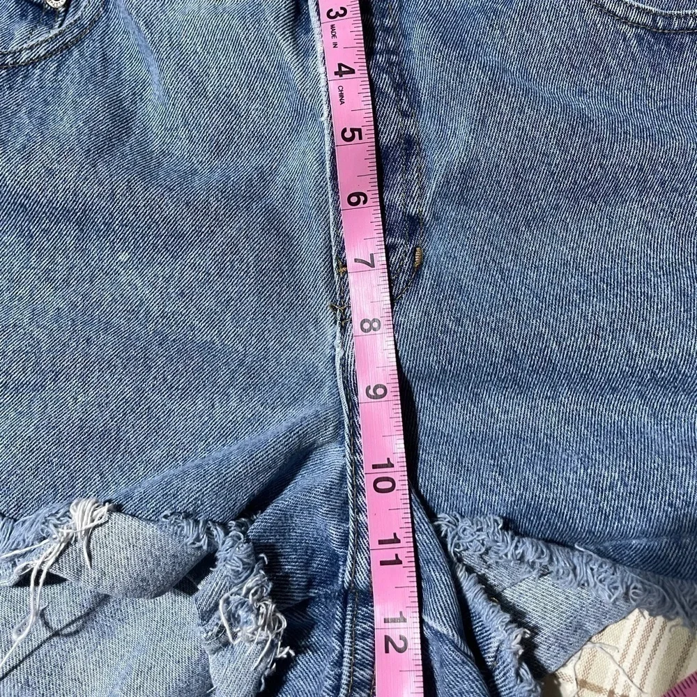 Vintage EXP High Rise Cut Off Jean Shorts USA Made Size 9/10 Zipper Fly